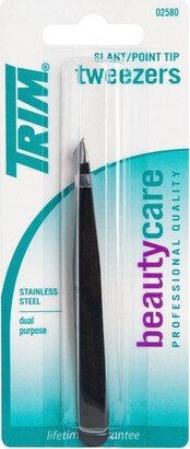 Trim Slant/Point Tip Tweezers - Stainless Steel