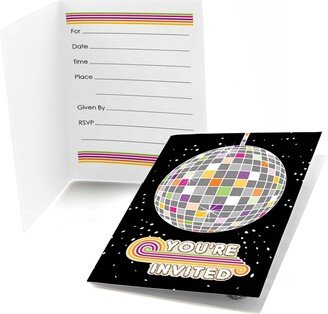 Big Dot Of Happiness 70's Disco - Fill In 1970's Disco Fever Party Invitations (8 count)