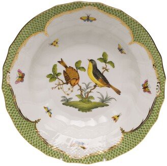 Rothschild Bird Green Motif 07 Rim Soup Bowl