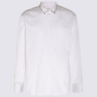 White Cotton Rockstud Shirt