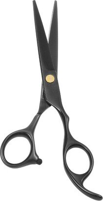 Unique Bargains Men Women Stainless Steel Straight Hair Scissors for Long Short Thick Hard Soft Hair Clippers Black 6.69