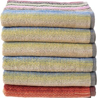Set Of 6 Archie Asciug-Unita Bath Towels