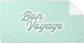 Towels: Bon Voyage Blue Towel, Multicolor