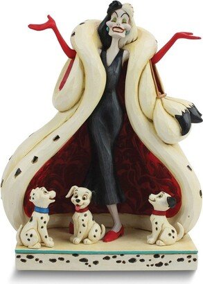 Curata The Cute and The Cruel Cruella De Vil and Puppies Figurine