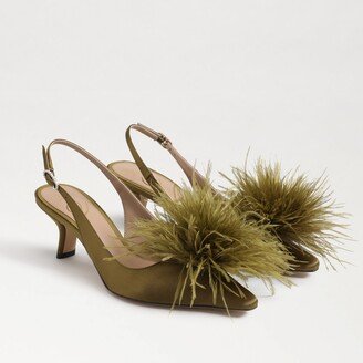 Bianka Feather Slingback Pump