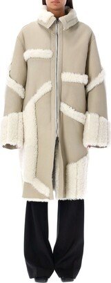 Shearling And Leather Coat-AB