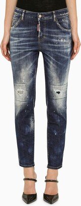 Cool Girl navy cloud washed jeans