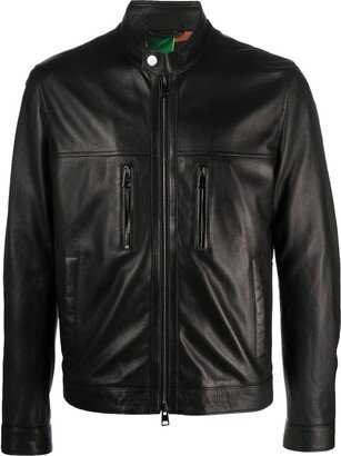 Leather Biker Jacket-BI