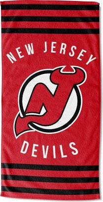 The Northwest Group, LLC NHL 620 Devils Stripes Beach Towel - 30x60