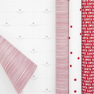 Sugar Paper + Target 75 sq ft Gift Wrap Trio Red - Sugar Paper™ + Target