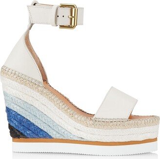 Glyn Leather Espadrille Wedges