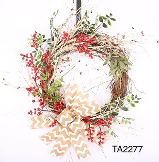 Winter Wreath, Thanksgiving Christmas Berry Wreath