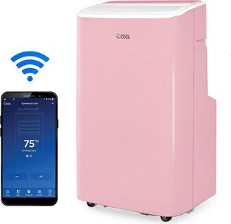 Portable Air Conditioner, Dehumidifier & Fan, Portable Ac 9,000 Btu Bedroom Ac & Covers up to 400 Sq. Ft., Alexa & Wifi Enabled,Pink