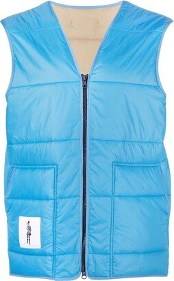 patch-detail V-neck gilet