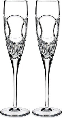 Wedding Vows Toasting Flutes Set