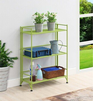 Porch & Den Ferdinand 3-Tier Wide Folding Metal Shelf