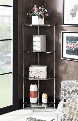 Silver Orchid Farrar 4-tier Corner Shelf