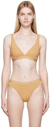 Brown Greca Border Bra