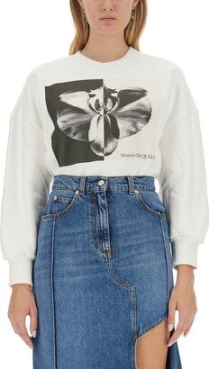 Ghost Orchid Printed Crewneck Sweatshirt