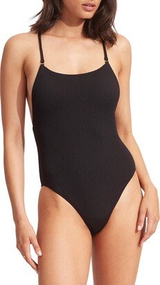 Sea Dive Scoop Neck One-Piece Swimsuit