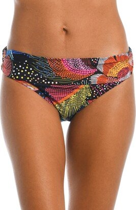 Sunlit Shirred Bikini Bottoms