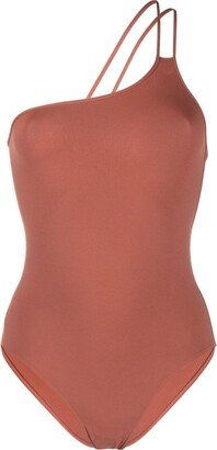 Guarana one-shoulder asymmetric swimsuit