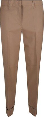 Slim Fit Plain Trousers