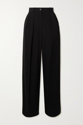 Essentials Igor Crepe Straight-leg Pants - Black