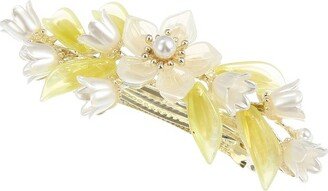 Unique Bargains Hair Clips Hair Accessories for Women Hair Barrettes Sparkly Rhinestones Hairpin White