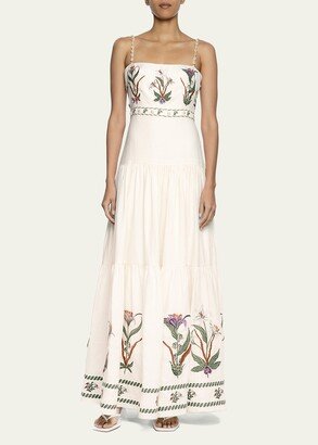 Lima Pacifico Embroidered Maxi Dress