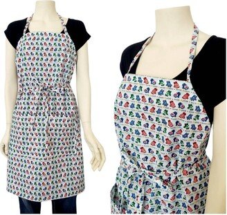 Christmas Apron With Adjustable Ties, Adult Apron, Large Cooking Chef Women Pockets, Gift For Mom