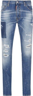 Distressed Skinny Jeans-AJ