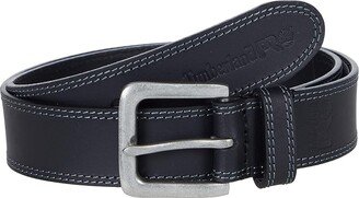 38mm Boot Leather Belt (Black) Men's Belts