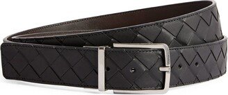 Leather Intrecciato Belt