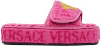 Pink Medusa Platform Slippers