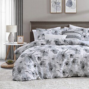 Modern Bloom Duvet Cover Set, King