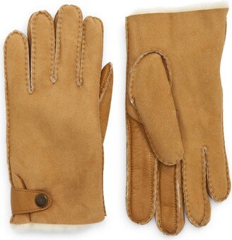 Genuine Shearling Lined Leather Tech Gloves