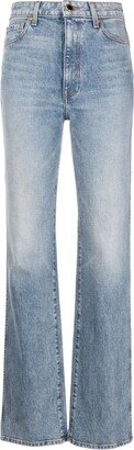 High-Rise Straight-Leg Jeans-AE