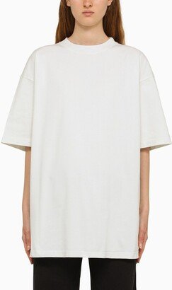 Off-white/silver oversize T-shirt