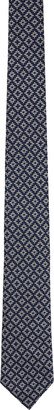 Navy & Gray Jacquard Tie