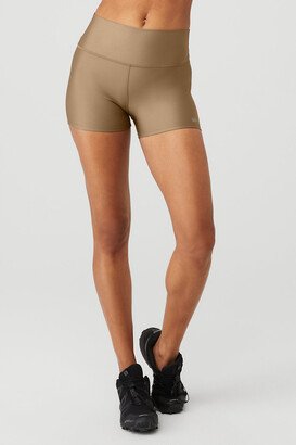 3 High-Waist Airlift Short in Gravel Beige, Size: 2XS |