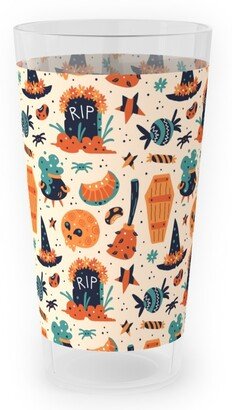 Outdoor Pint Glasses: Halloween Rip - Multi Outdoor Pint Glass, Multicolor