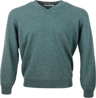 V-Neck Knitted Jumper-DW