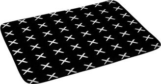 Kelly Haines X Pattern Bath Rugs and Mats Black 24