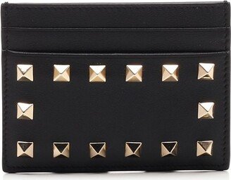 Garavani Rockstud Logo Printed Cardholder