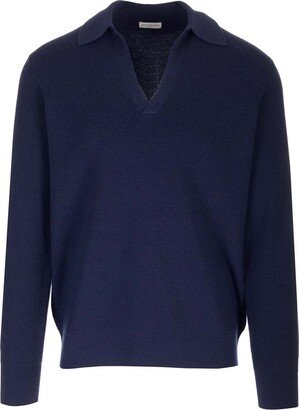 V-Neck Knitted Jumper-AI