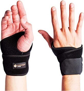 Copper Joe Wrist Strap/Wrist Brace/Wrist Wrap/Hand Support for Wrists, Arthritis, Carpal Tunnel, Tendonitis Wrist Sleeve Adults Right and Left Hand