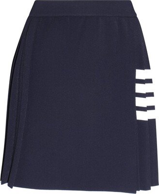 4-Bar High Waisted Pleated Mini Skirt