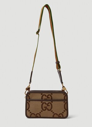 Jumbo Gg Crossbody Bag - Man Crossbody Bags Camel One Size