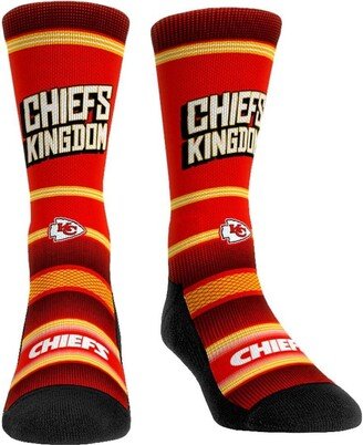 Men's and Women's Rock 'Em Socks Kansas City Chiefs Team Slogan Crew Socks